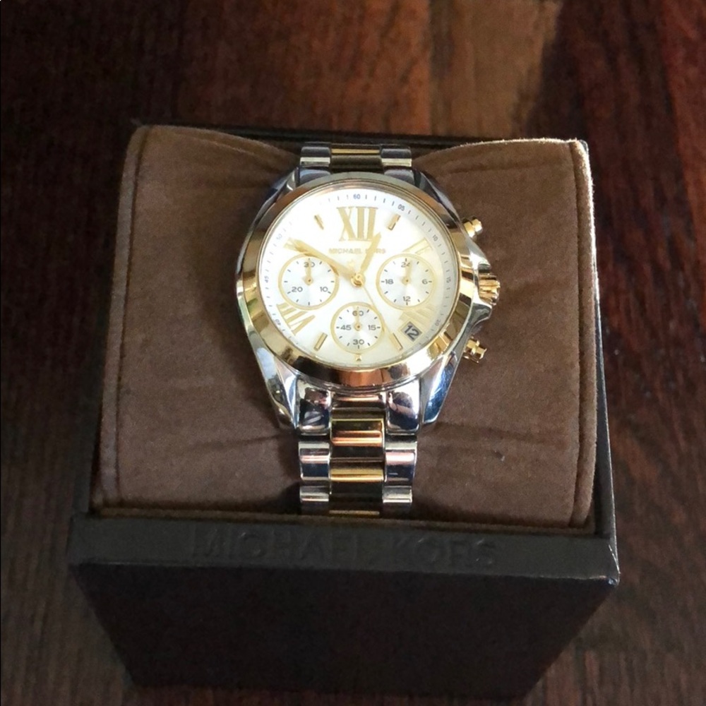 Michael Kors Two Tone Gold/Silver Watch MK5974 - Picture 2 of 6